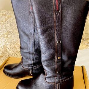 Brown leather boots. Supple leather. Size 9 Sundance catalog collection.